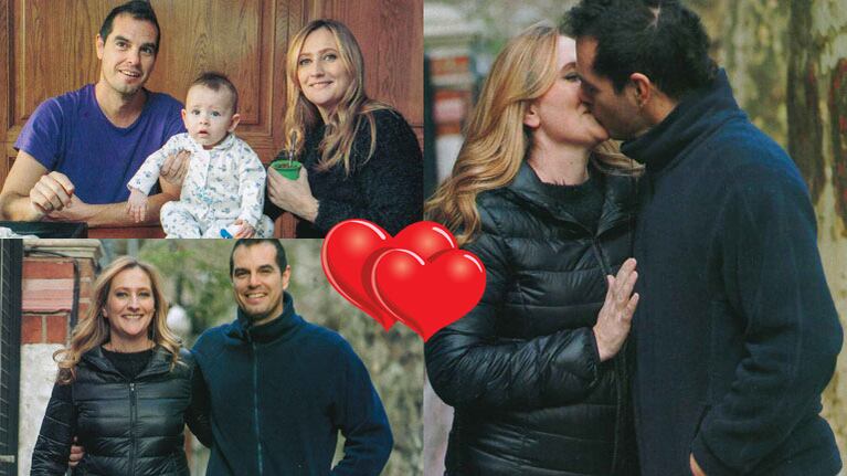 Carmela Bárbaro posó junto a su hijo Manuel y su novio Sebastián (Fotos: Pronto).