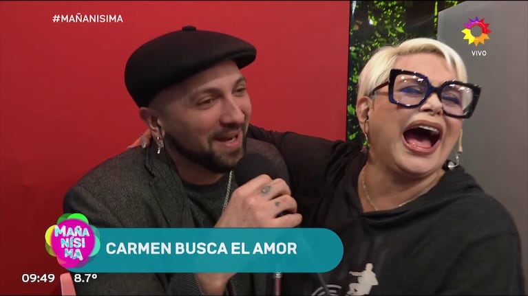 Carmen Barbieri buscó el amor en Mañanísima.