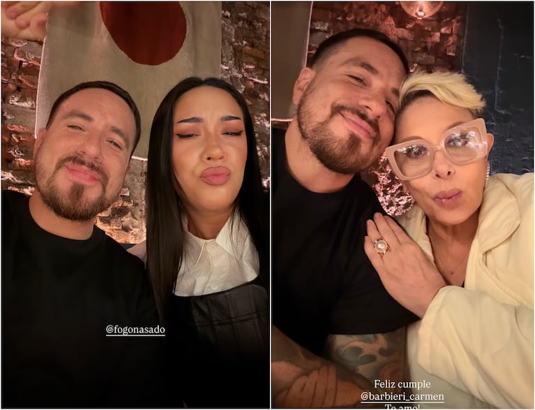 Carmen Barbieri celebró su cumpleaños con Fede Bal y Evelyn Botto en una noche íntima. Crédito: Instagram