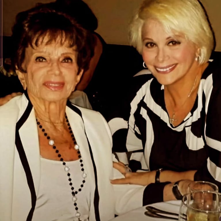 Carmen Barbieri con Anita, su mamá.