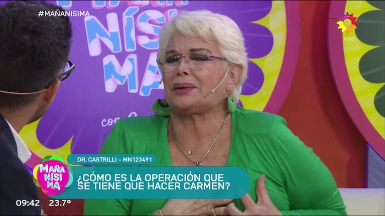 Carmen Barbieri contó cómo será la cirugía estética a la que se someterá: “No estaba en mis planes”