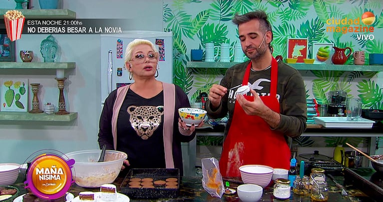 Carmen Barbieri escuchó un ruido extraño y mandó al frente a Estefi Berardi en vivo