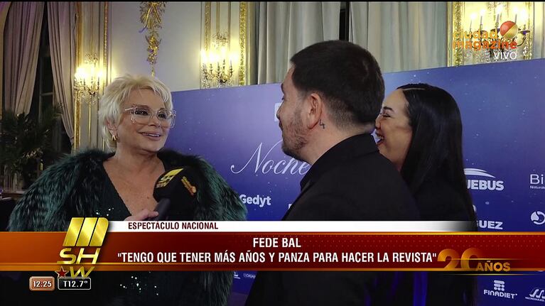 Carmen Barbieri, Federico Bal y Evelyn Botto.