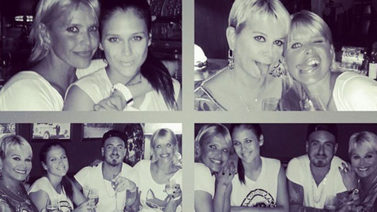 Carmen Barbieri, Nazarena Vélez, Federico Bal y Barbie Vélez (Foto: Instagram)