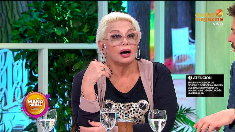Carmen Barbieri reaccionó al ver el desesperado pedido de ayuda de Camila Lattanzio, denunciando a su ex