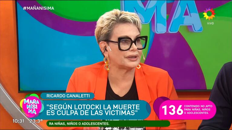 Carmen Barbieri reveló que tuvo que controlarse con María José Favarón para no estallar en plena nota