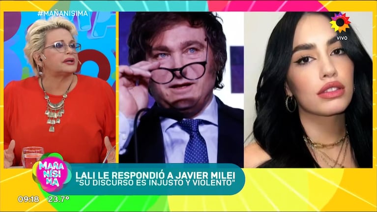 Carmen Barbieri sentó postura sobre el cruce entre Javier Milei y Lali Espósito: “Le falta el respeto”