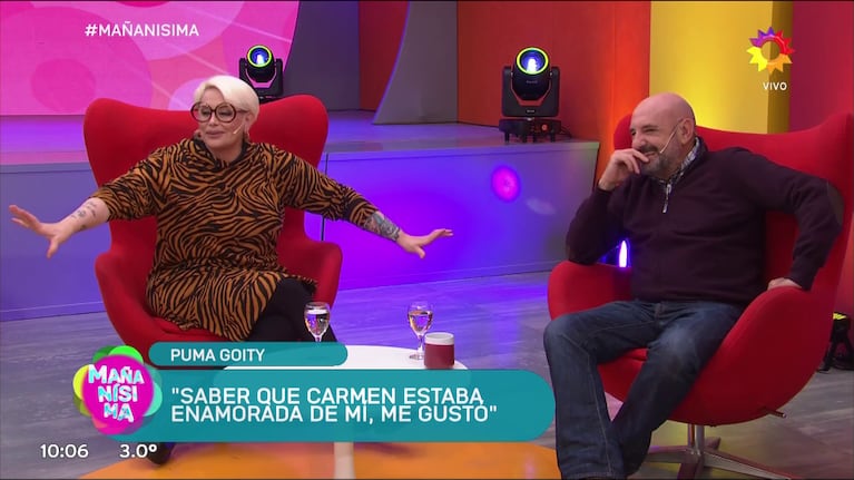 Carmen Barbieri y el Pima Goity en Mañanísima.