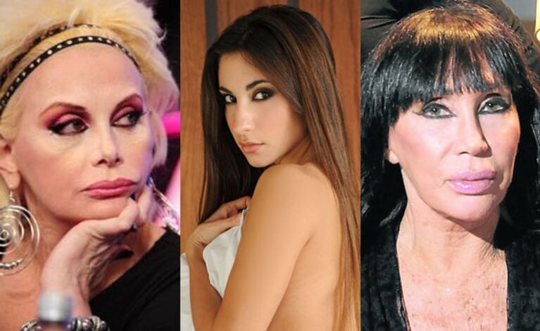 Carmen Barbieri y Moria Casán vs. Magui Bravi: ¡escándalo! (Fotos: Web y Archivo Ciudad.com). 