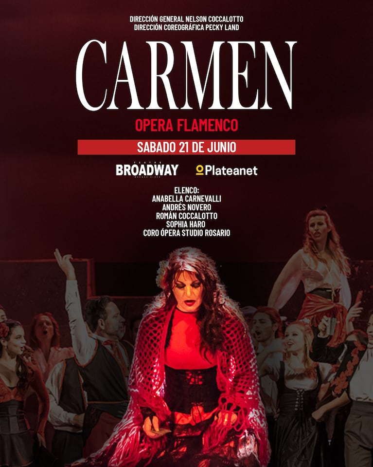 Carmen, la ópera flamenco más famosa, llega al Teatro Broadway