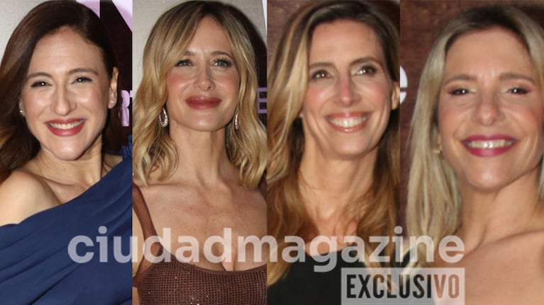 Carolina Amoroso, Julieta Prandi, Luciana Geuna y Ángela Lerena en los Martín Fierro Portales 2025 (Fotos: Movilpress).