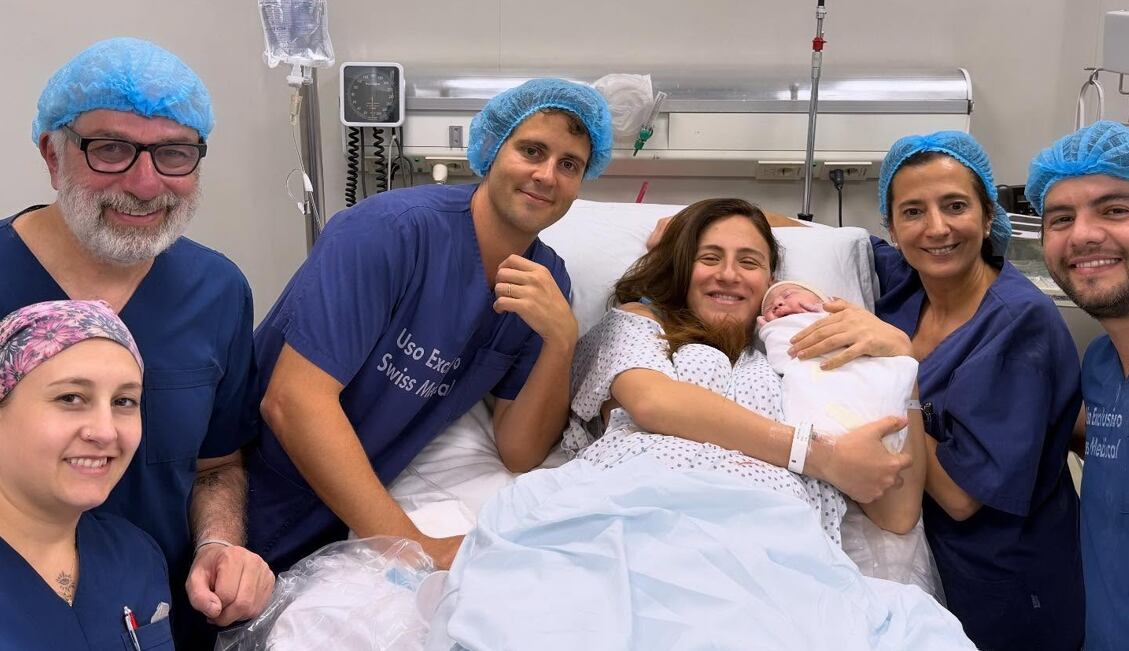 Carolina Amoroso presentó a su primer hijo: “Vicente está en nuestros brazos” | Créditos: Instagram @amorosocaro