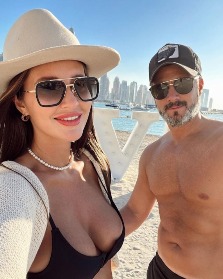 Carolina Haldemann lució su pancita de cinco meses en Dubai junto a su pareja: "Viajar embarazada es hermoso"