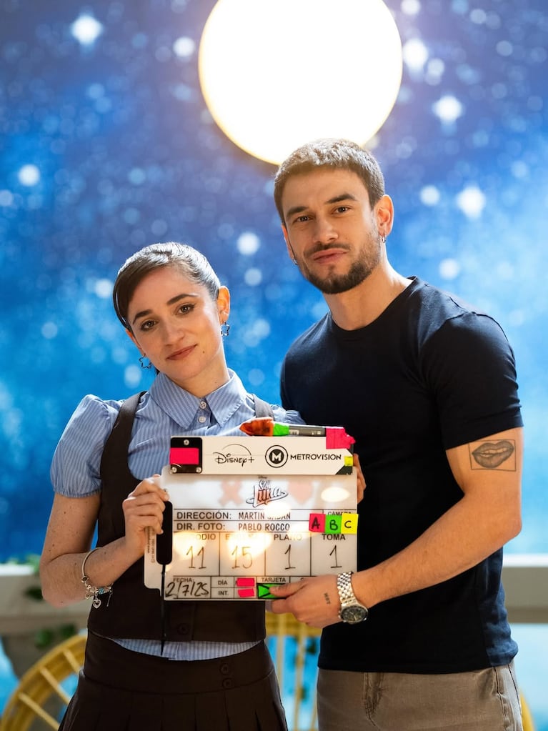 Carolina Kopelioff en el back de Soy Luna 4. (Foto: @carolinakopelioff)