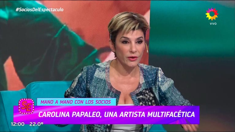 Carolina Papaleo en Socios del Espectáculo.