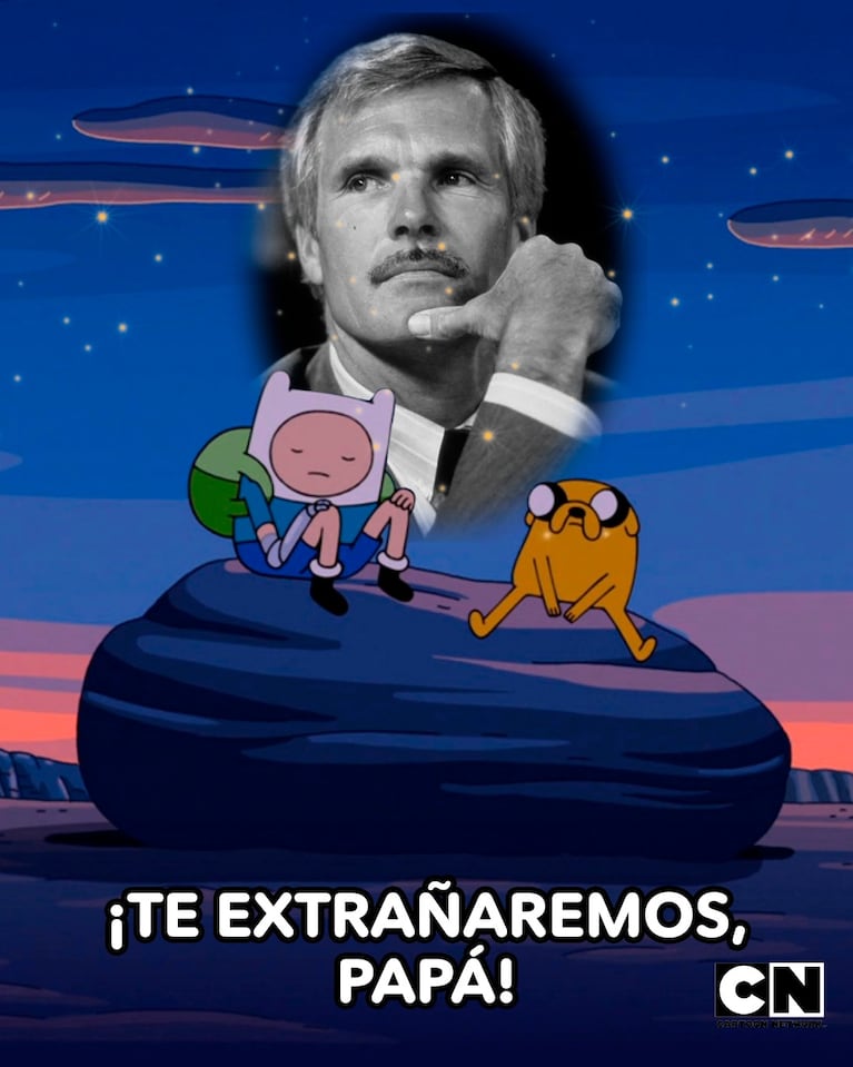 Cartoon Network despidió a Ted Turner (Foto: Instagram @cartoonnetworkla)