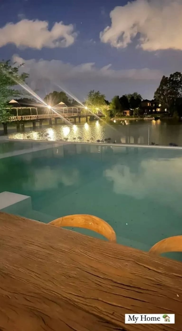 Casa de Wanda Nara en Santa Bárbara. Crédito: Instagram
