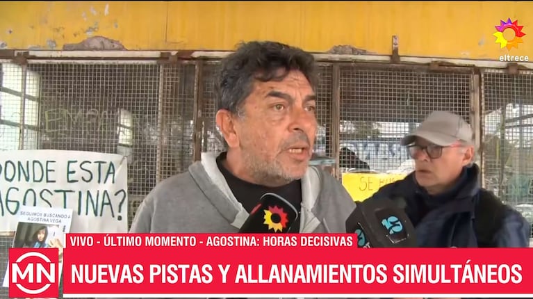 Caso Agostina: el desesperado estallido del abuelo contra el ministro Quinteros en vivo (eltrece)