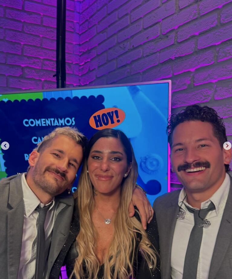 Cata con Mau y Ricky en La Peña de Morfi.