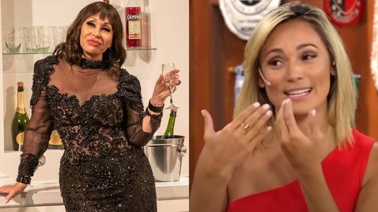 Catarata de dardos de Moria Casán a Rocío Oliva, tras su fuerte opinión sobre la vacuna contra el covid (Fotos: instagram y Captura)