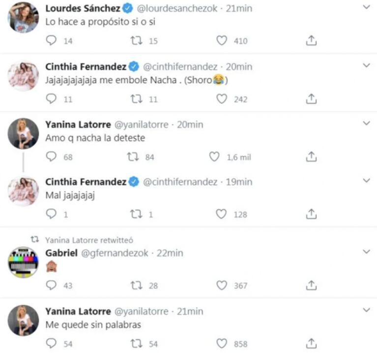 ¡Catarata fulminante! Lourdes Sánchez, Cinthia Fernández y Yanina Latorre dispararon contra Esmeralda Mitre: "Sin palabras"