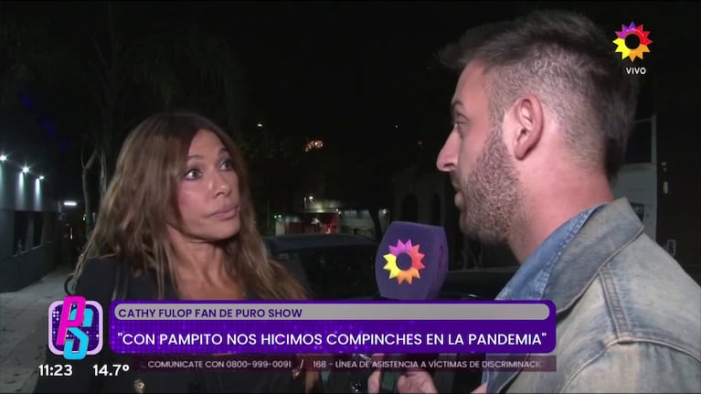 Catherine Fulop en Puro Show (Foto: captura de eltrece).