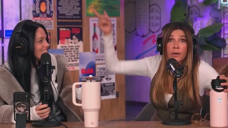 Catherine Fulop junto a Oriana Sabatini en Sería Increíble