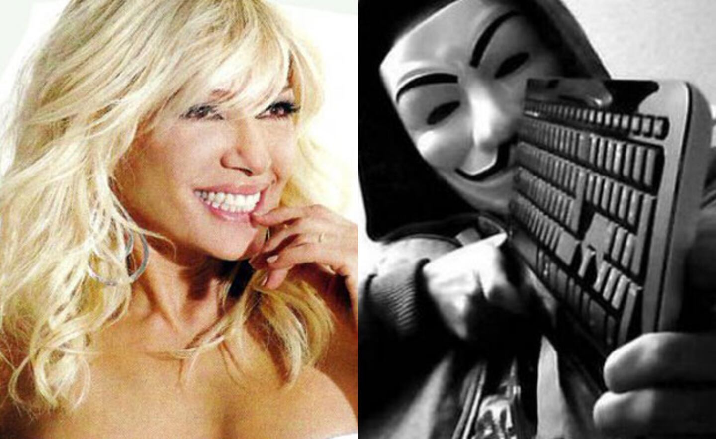 Catherine Fulop le habló por radio al famoso hacker (Fotos: Web). 