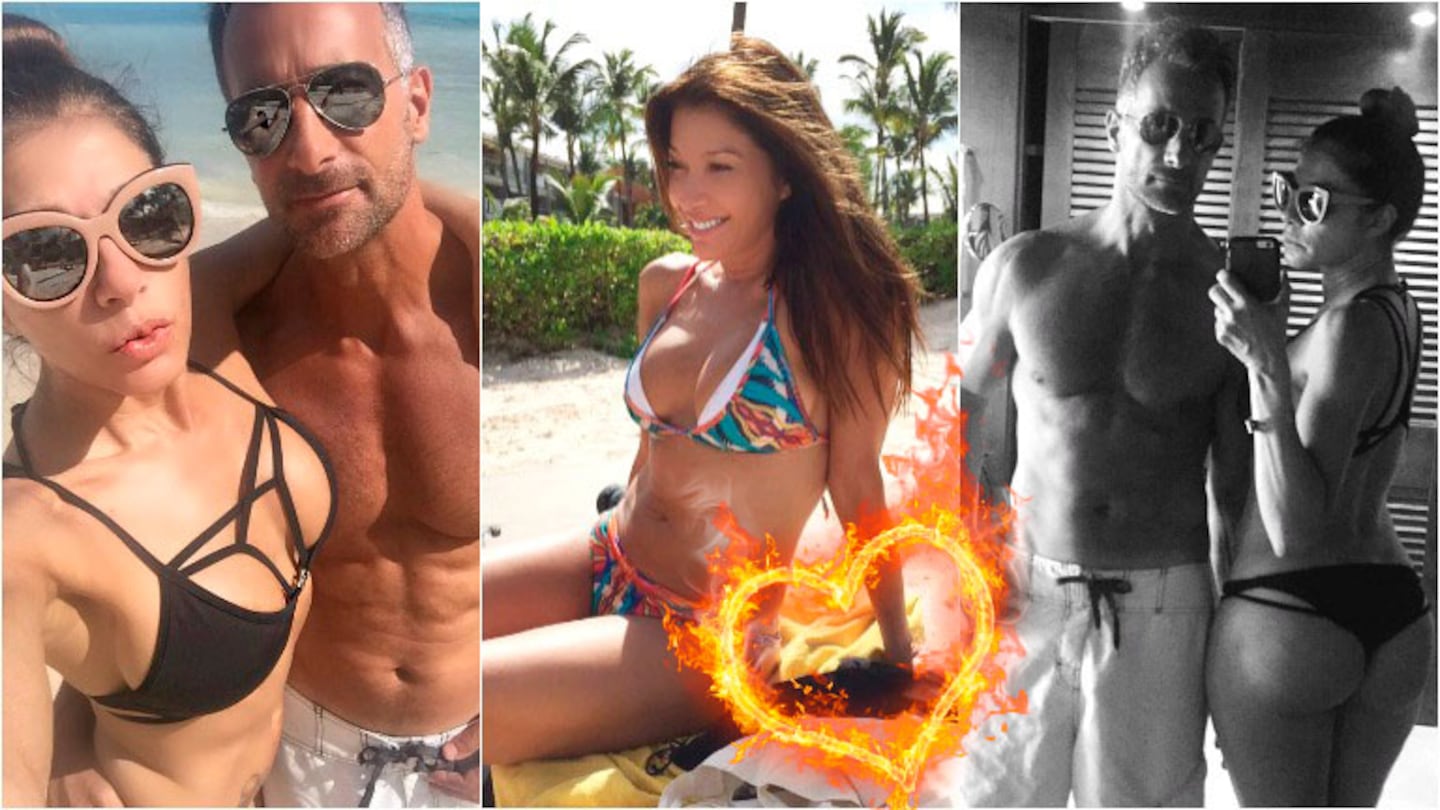 Catherine Fulop y Ova Sabatini, lomazos bajo el sol de Punta Cana. Foto: Twitter