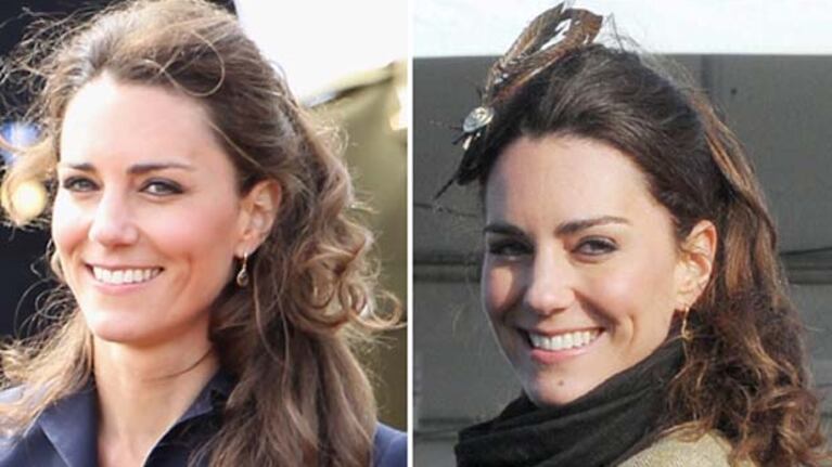Catherine Middleton con el cabello recogido. (Foto Web)