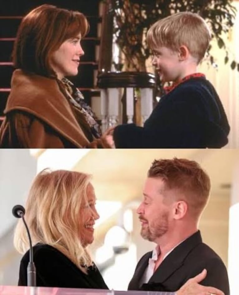 Catherine O’Hara y Macaulay Culkin. (Foto: @culkamania)