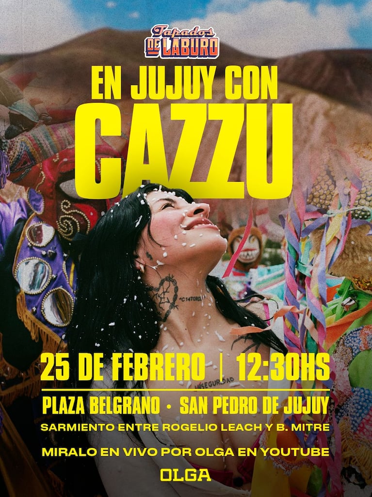 Cazzu en Jujuy. Foto: prensa