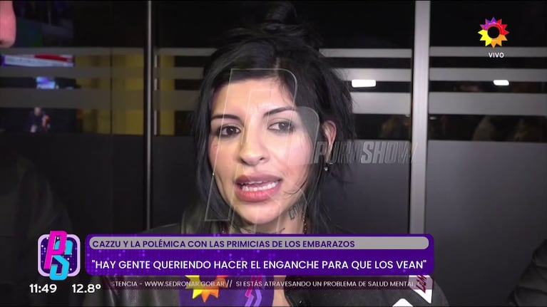 Cazzu habló con la prensa (Foto: captura de eltrece).