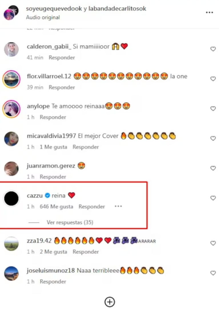 Cazzu le dedicó un sentido mensaje a Euge Quevedo. Foto: IG | soyeugequevedook