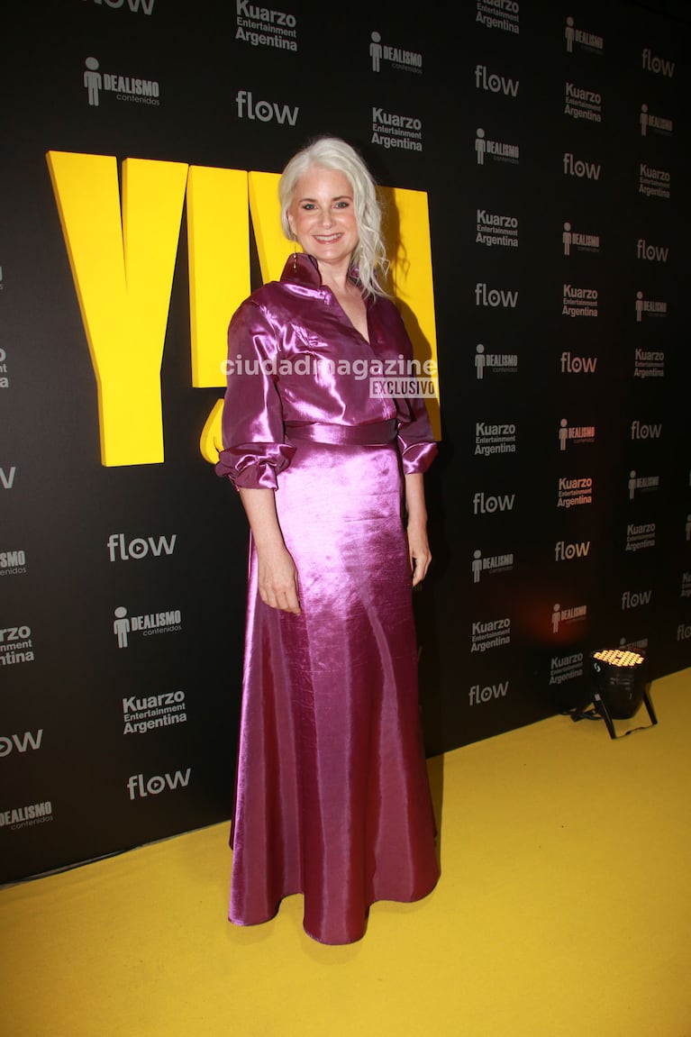 Cecilia Dopazo en el estreno de la serie de Yiya Murano (Foto: Movilpress).