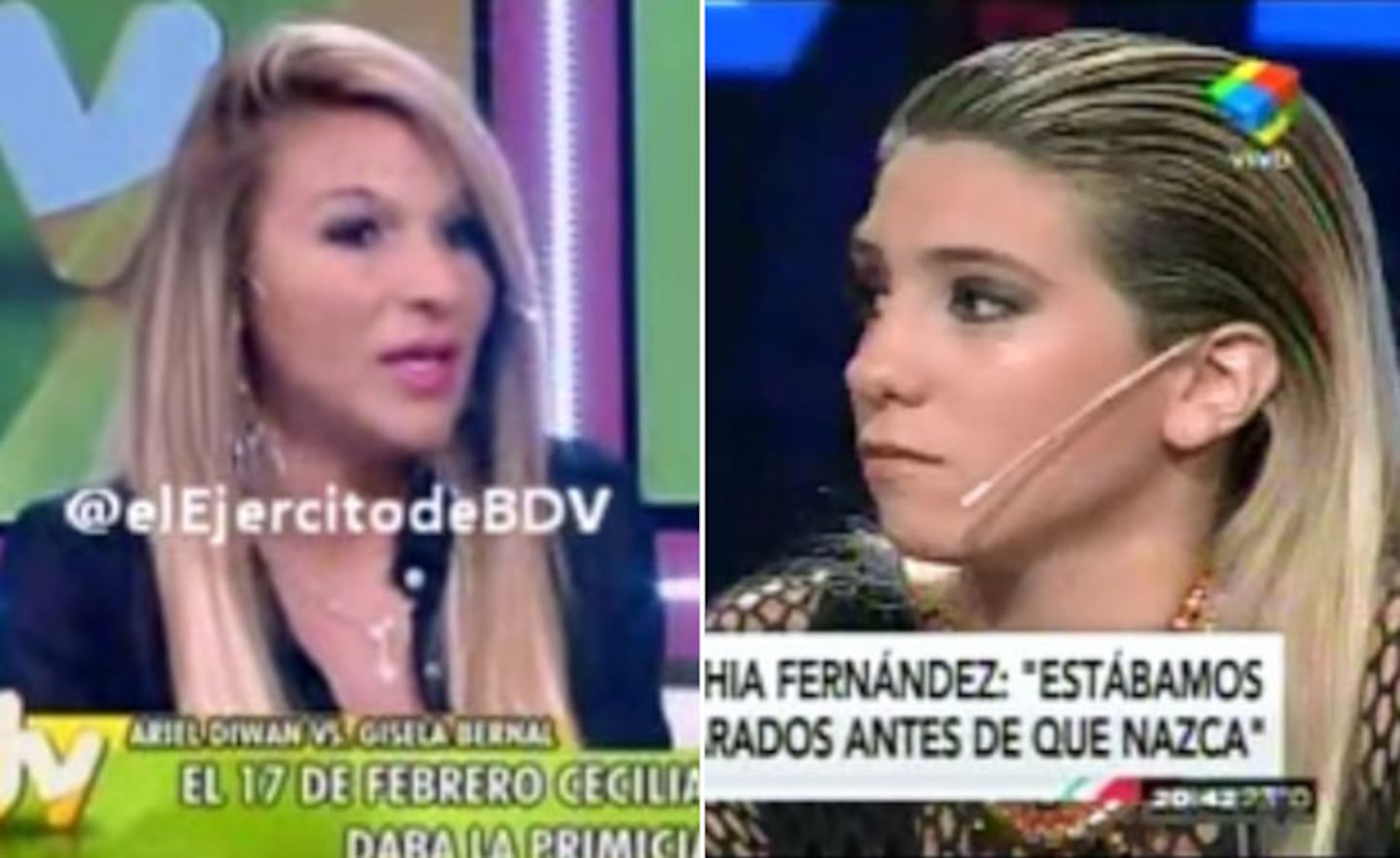 Cecilia Oviedo involucró a Cinthia Fernández en un video hot con Bernal (Foto: Web)