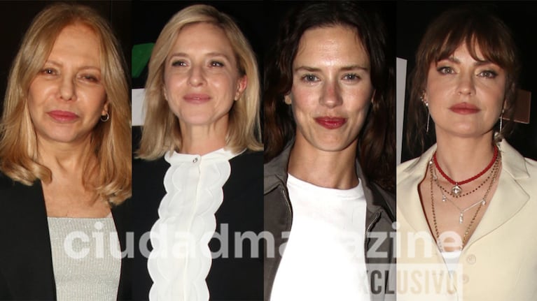 Cecilia Roth, Carla Peterson, Delfina Chaves en el estreno de Dolores Fonzi (Fotos: Movilpress).