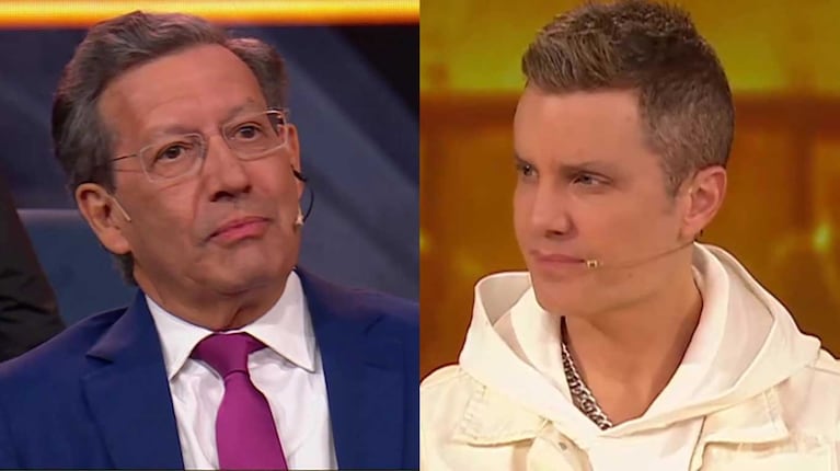 Ceferino Reato y Santiago del Moro (Fotos: capturas Telefe)