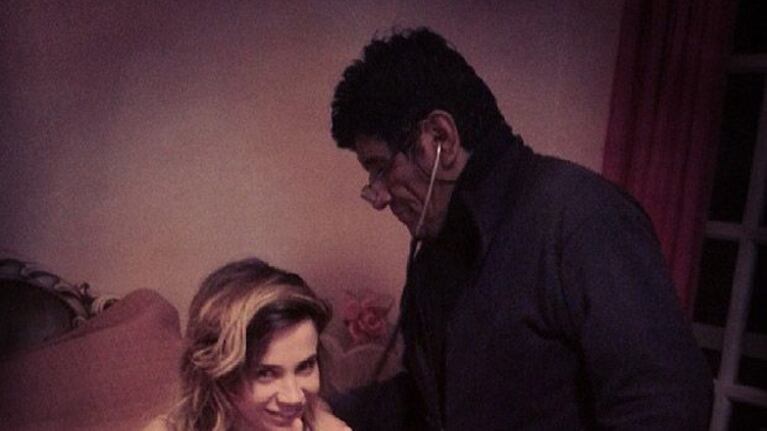 Celeste Cid, con el médico. (Foto: Instagram chanotb)