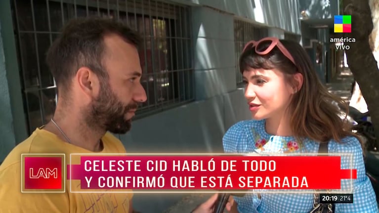 Celeste Cid con LAM.