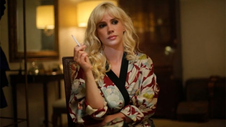 Celeste Cid debutó como Susana Giménez en la serie de Monzón con una fuerte frase: "No puedo hablar a favor de Carlos"