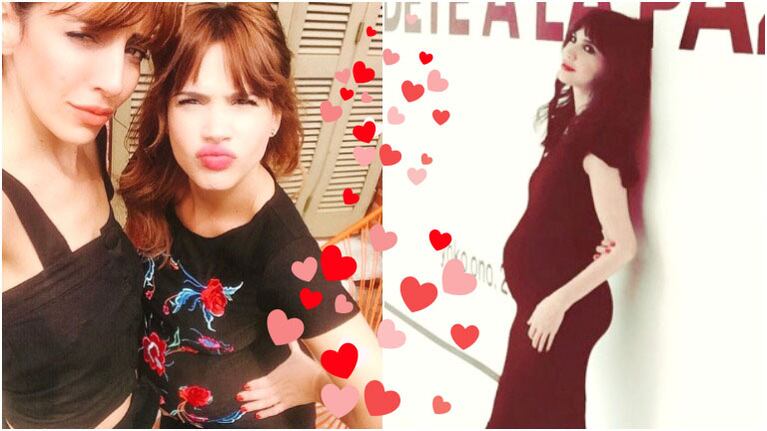 Celeste Cid lució su tierna panza de 7 meses (Fotos: Instagram)