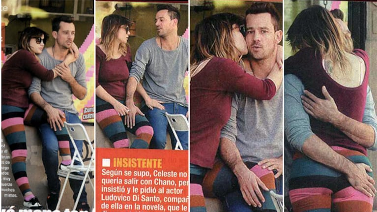 Celeste Cid y Chano de Tan Biónica, mimosos. (Fotos: revista Paparazzi)