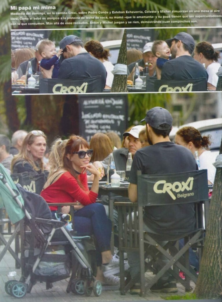 Celeste Cid y Michel Noher, un domingo en familia: paseo de finde con Antón