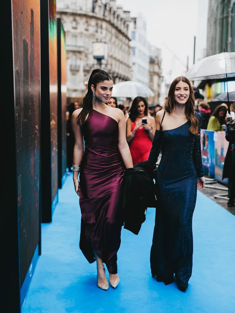 Celeste Pamio y Pía Scarnato en Londres por un evento de Prime Video. (Foto: @celepamio)