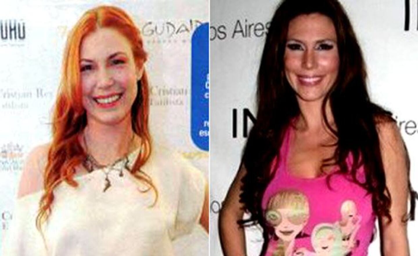 Celina Rucci, ahora y antes. (Fotos: revista Paparazzi y Web)