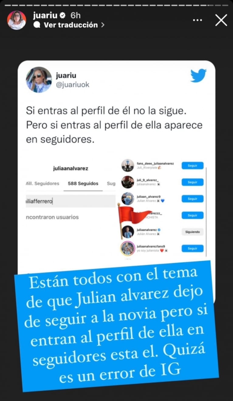Cero crisis: Julián Álvarez y su novia están juntos en Europa