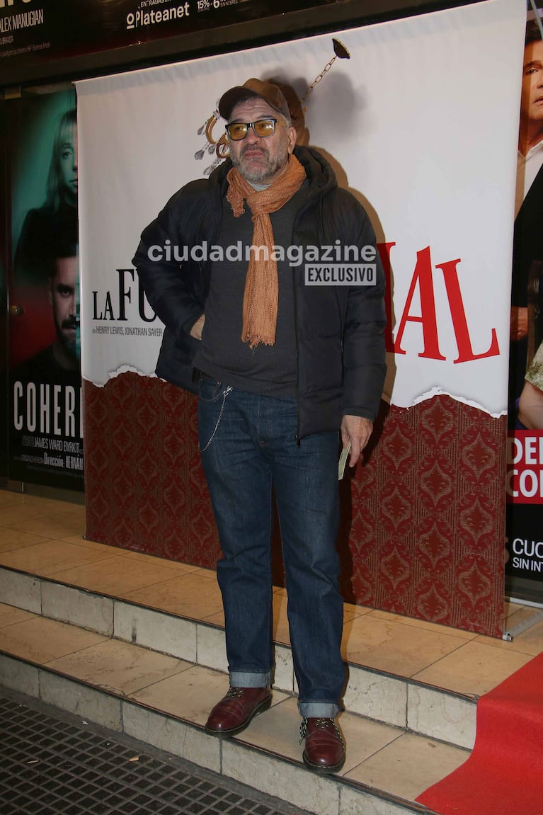 César Bordón en el estreno de La Función que Sale Mal (Foto: Movilpress).