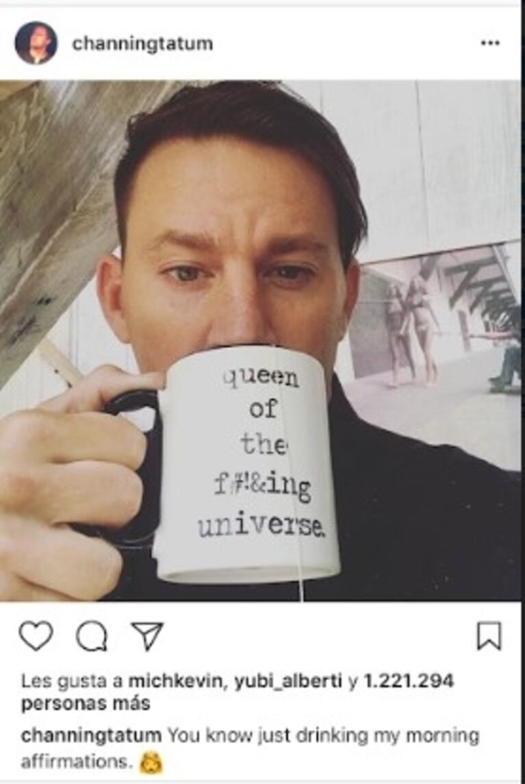 Channing Tatum es adicto a ¿Instagram?