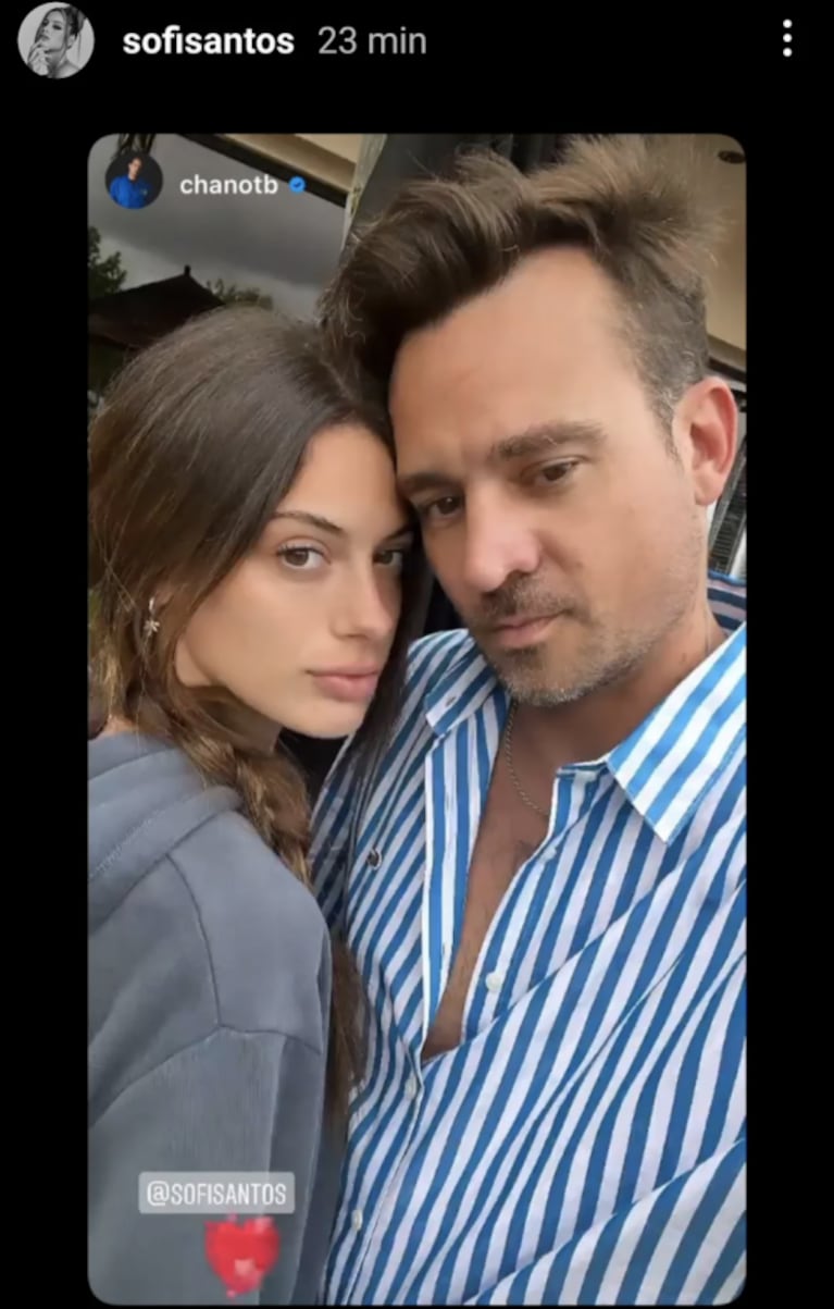 Chano Charpentier blanqueó su noviazgo con Sofía Santos con su primera foto romántica juntos